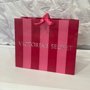 Victoria’s Secret Dark Red and Pink Gift Shopping Bag